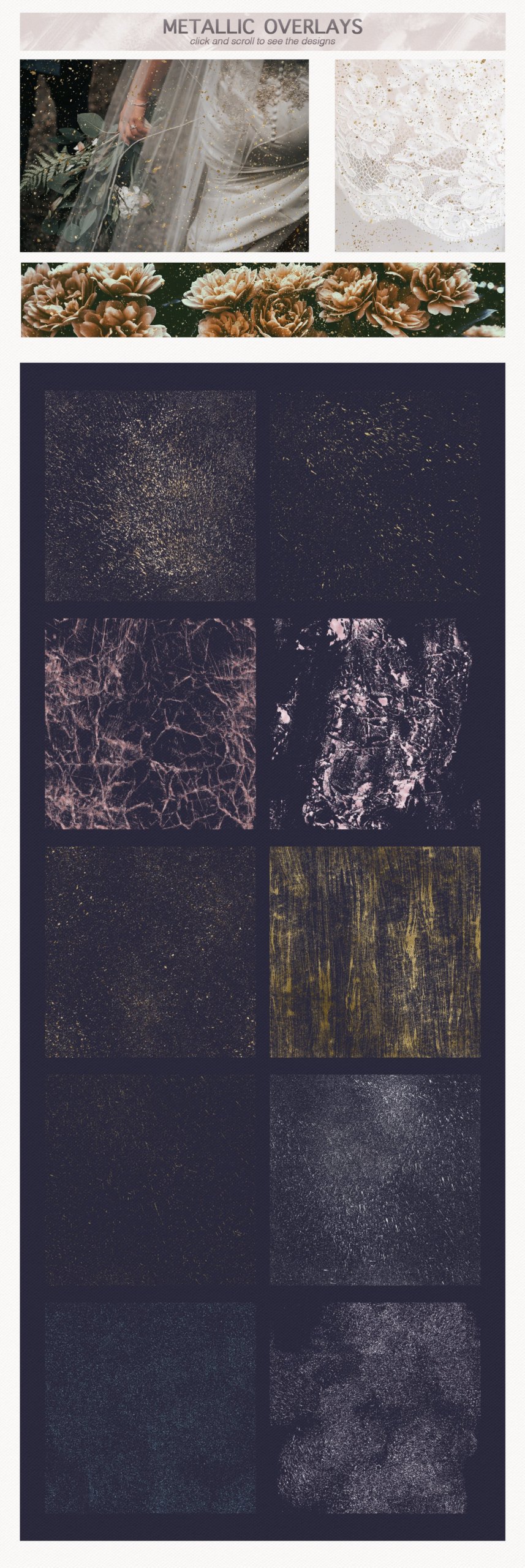 400多款闪光几何金线金箔丙烯酸粗糙喷涂纹理背景套装 Dusk Design Kit – Textures & Patterns插图6 400多款闪光几何金线金箔丙烯酸粗糙喷涂纹理背景套装 Dusk Design Kit – Textures & Patterns插图6