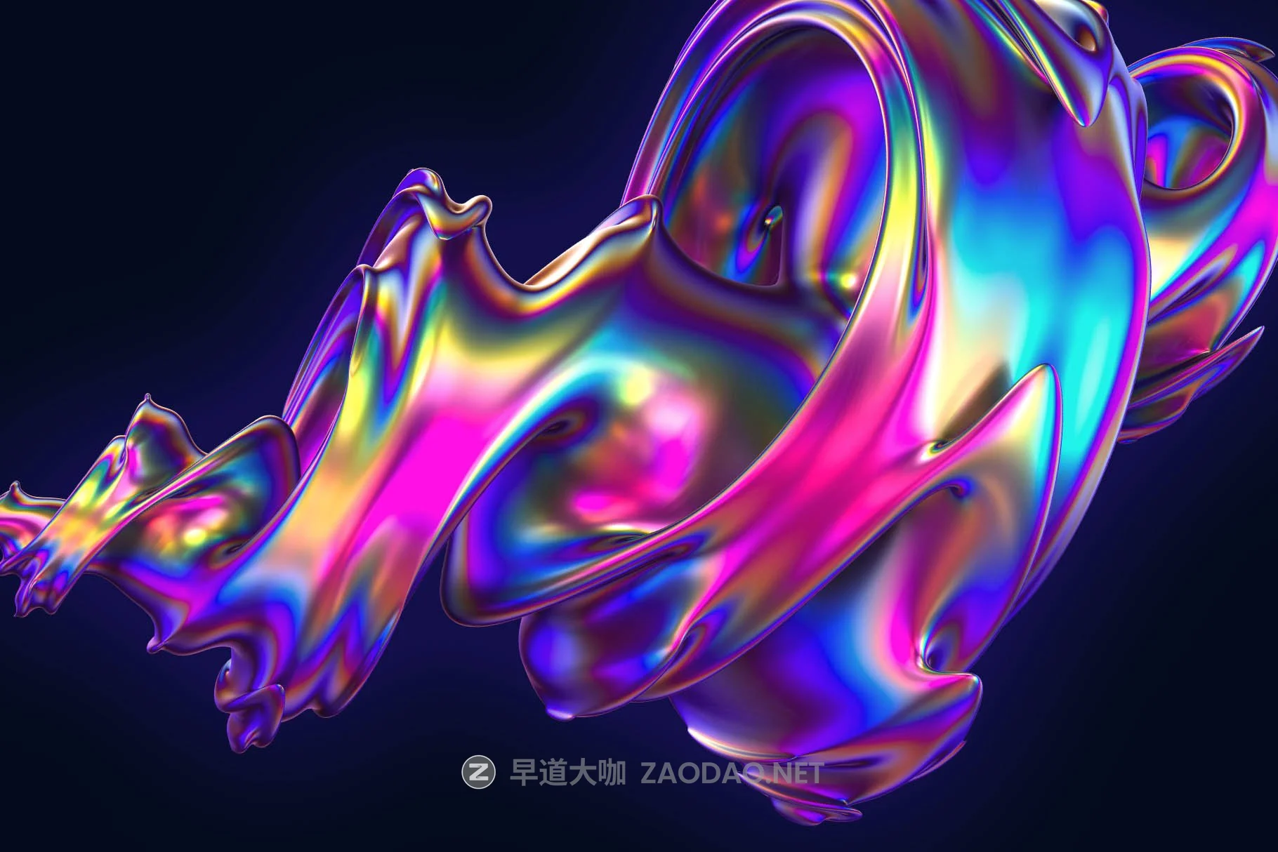 24款潮流抽象彩虹金属全息镭射艺术3D立体图形PNG免抠图片素材 Hyper – Abstract Cyclone Shapes插图5 24款潮流抽象彩虹金属全息镭射艺术3D立体图形PNG免抠图片素材 Hyper – Abstract Cyclone Shapes插图5