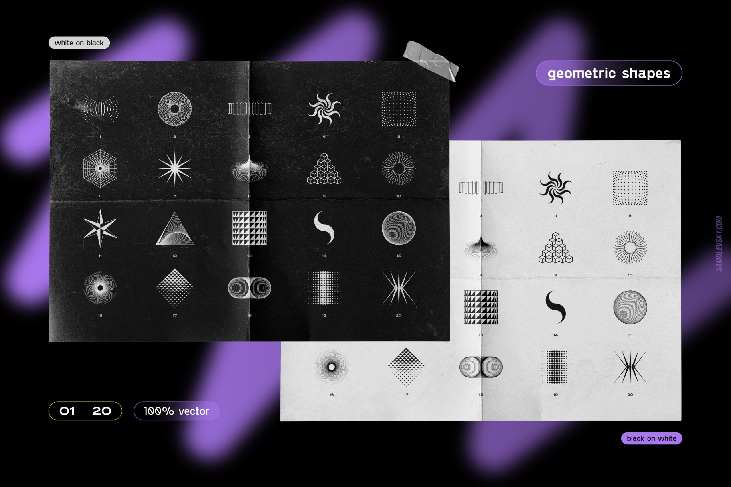 时尚潮流抽象扭曲多边形几何海报设计矢量设计素材 Geometric Shapes For Poster Design插图5 时尚潮流抽象扭曲多边形几何海报设计矢量设计素材 Geometric Shapes For Poster Design插图5