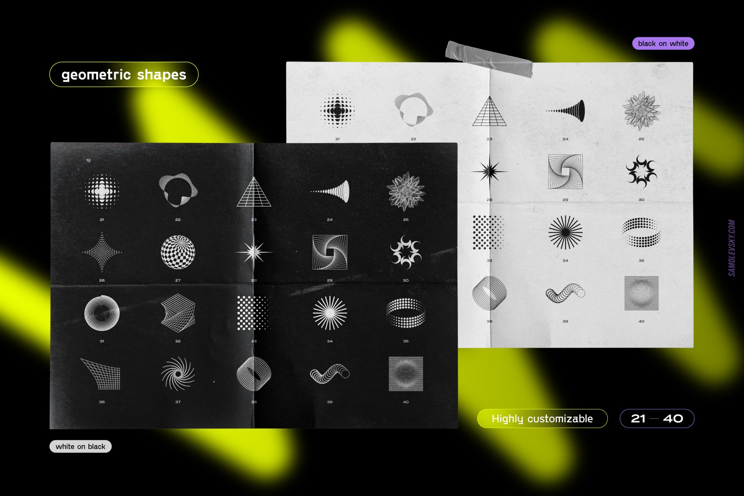 时尚潮流抽象扭曲多边形几何海报设计矢量设计素材 Geometric Shapes For Poster Design插图7 时尚潮流抽象扭曲多边形几何海报设计矢量设计素材 Geometric Shapes For Poster Design插图7