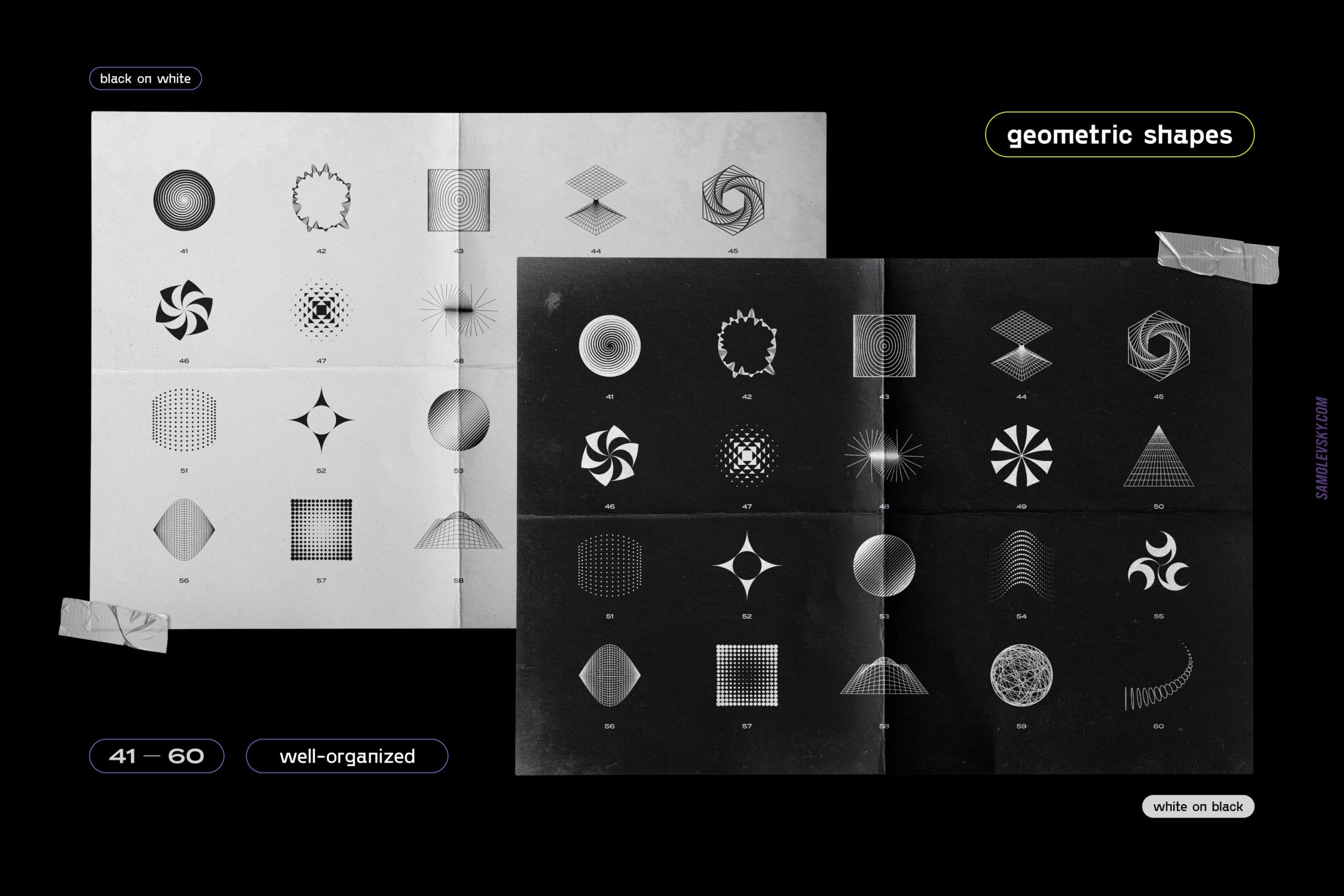 时尚潮流抽象扭曲多边形几何海报设计矢量设计素材 Geometric Shapes For Poster Design插图9 时尚潮流抽象扭曲多边形几何海报设计矢量设计素材 Geometric Shapes For Poster Design插图9