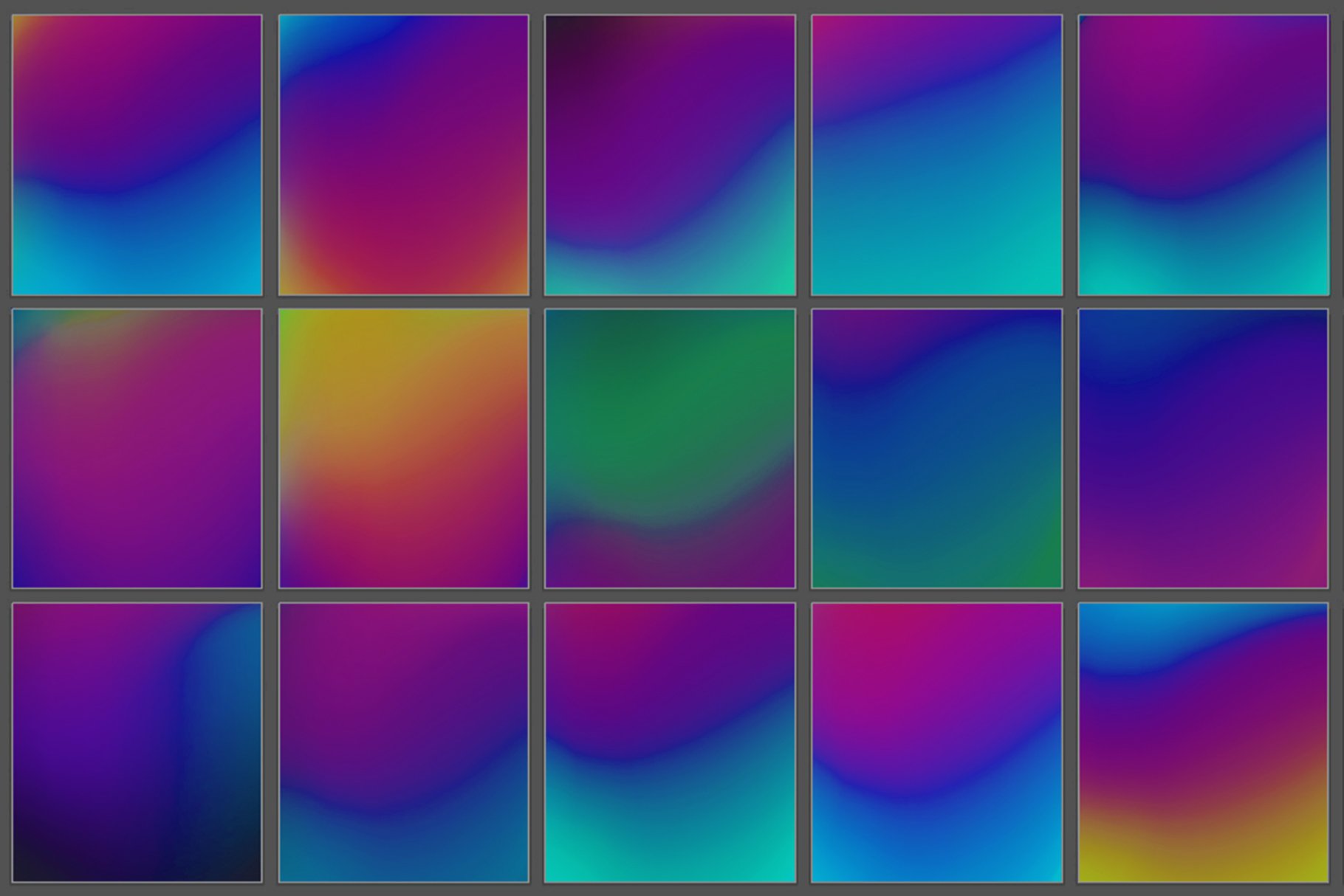 30款潮流虹彩渐变流体纹理平面海报设计背景矢量素材ve