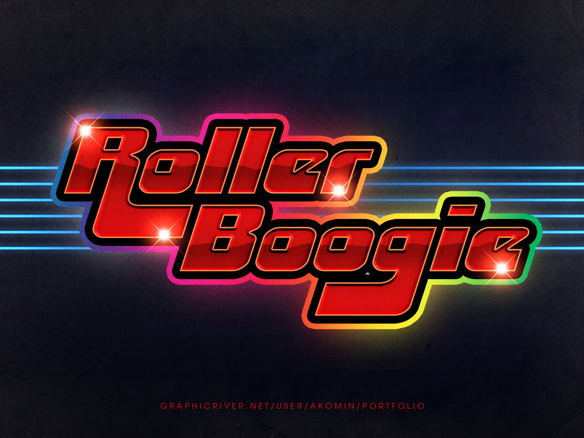 10款潮流复古80年代蒸汽波海报标题徽标logo文字设计ps样式模板 80s