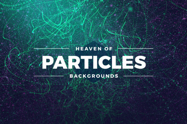 11个科技大数据企业展板海报设计背景图片素材 Abstract Particles Heaven Backgrounds