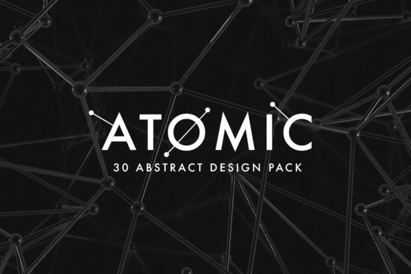 30款抽象科幻金属原子海报设计背景图片素材 Atomic – 30 Abstract Design Pack