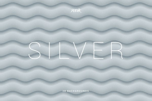 28个花木波浪条纹海报设计背景图片素材 Silver – Soft Abstract Wavy Backgrounds