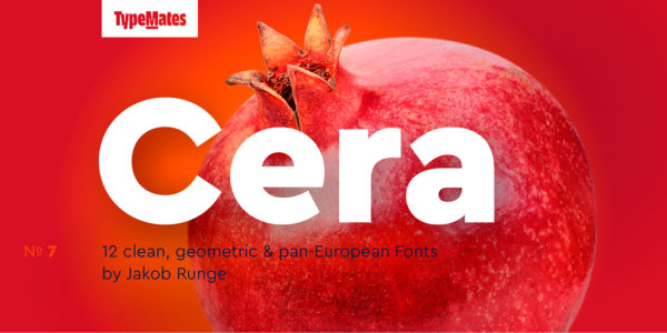 时尚优雅杂志标题Logo设计无衬线英文字体素材 Cera Pro Font Family