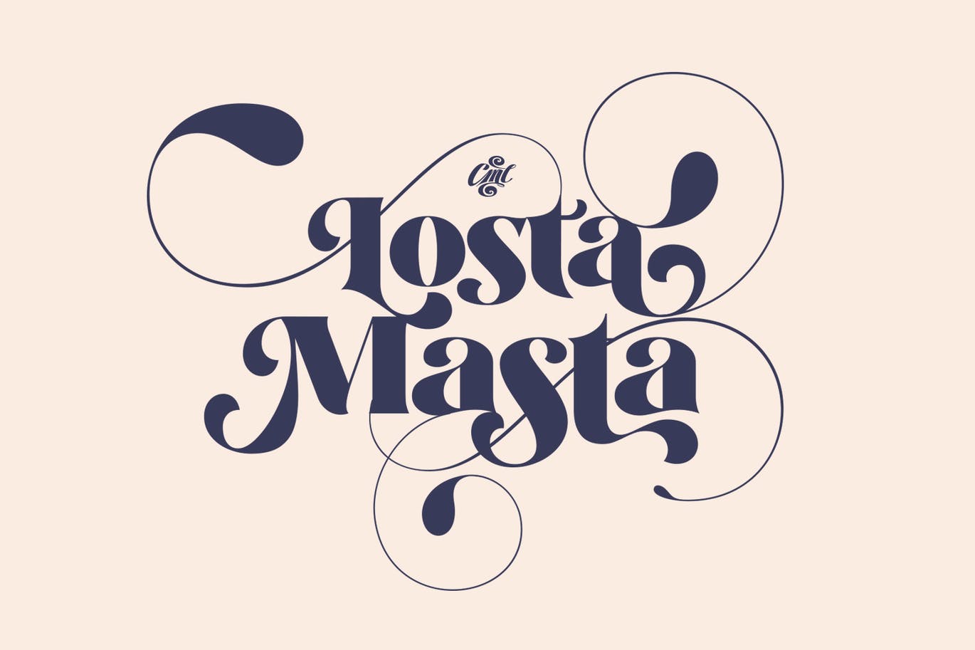 复古有趣海报标题徽标Logo衬线英文字体设计素材 Losta Masta Font – Groovy Retro Serif Family插图15