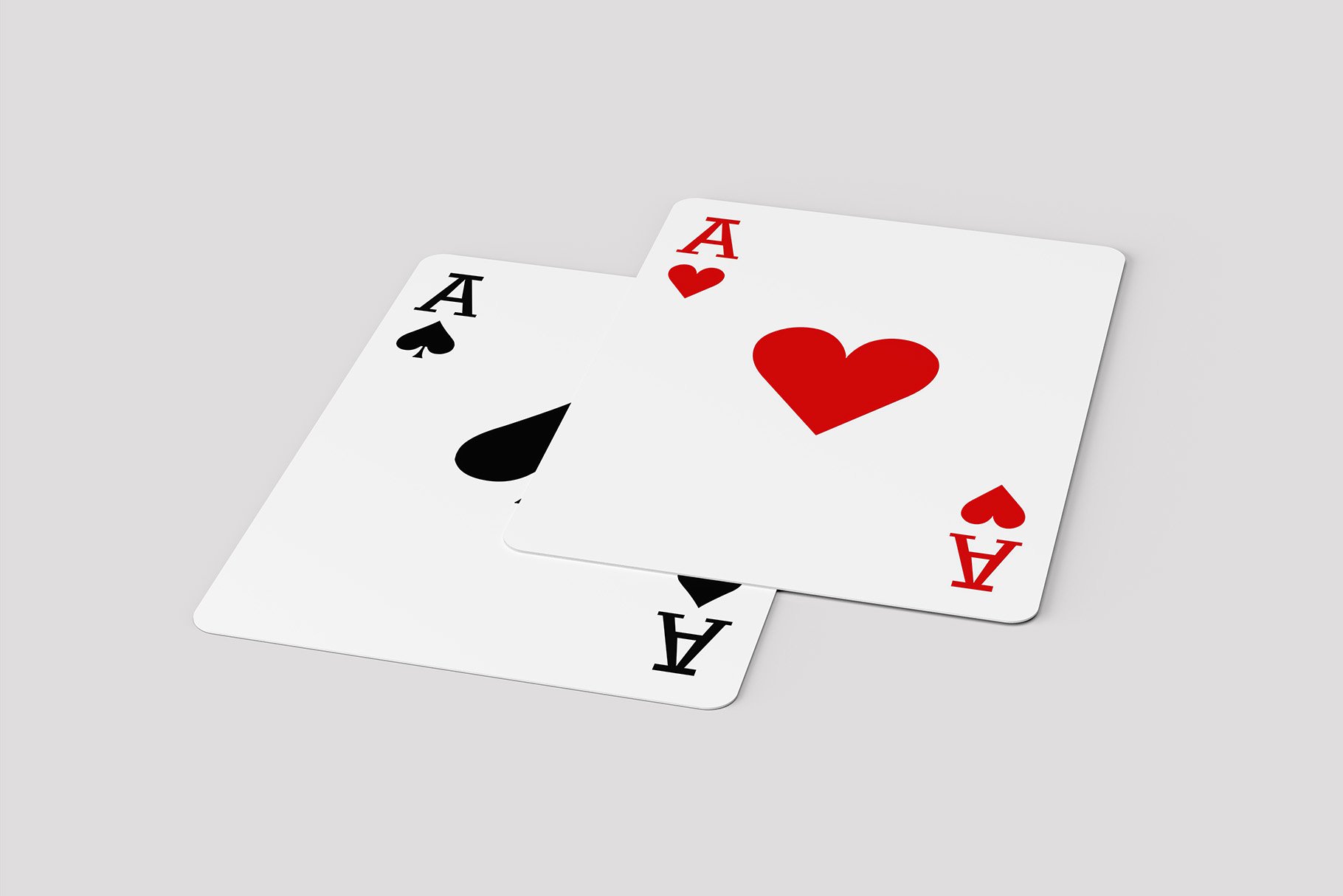 9款扑克牌卡片设计展示贴图样机模板 playing cards mockups – v.