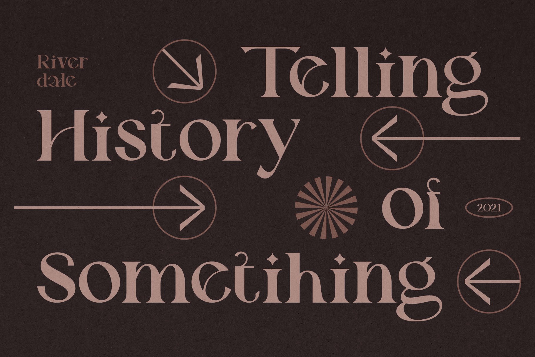 时尚优雅品牌logo海报标题设计衬线英文字体素材riverdaleseriffont