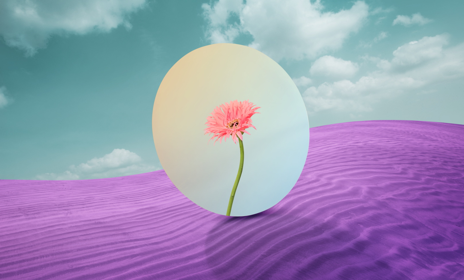15款创意炫彩沙漠镜面虚拟空间主视觉海报PS设计素材 Colorful Virtual Space Sale Poster Template插图9