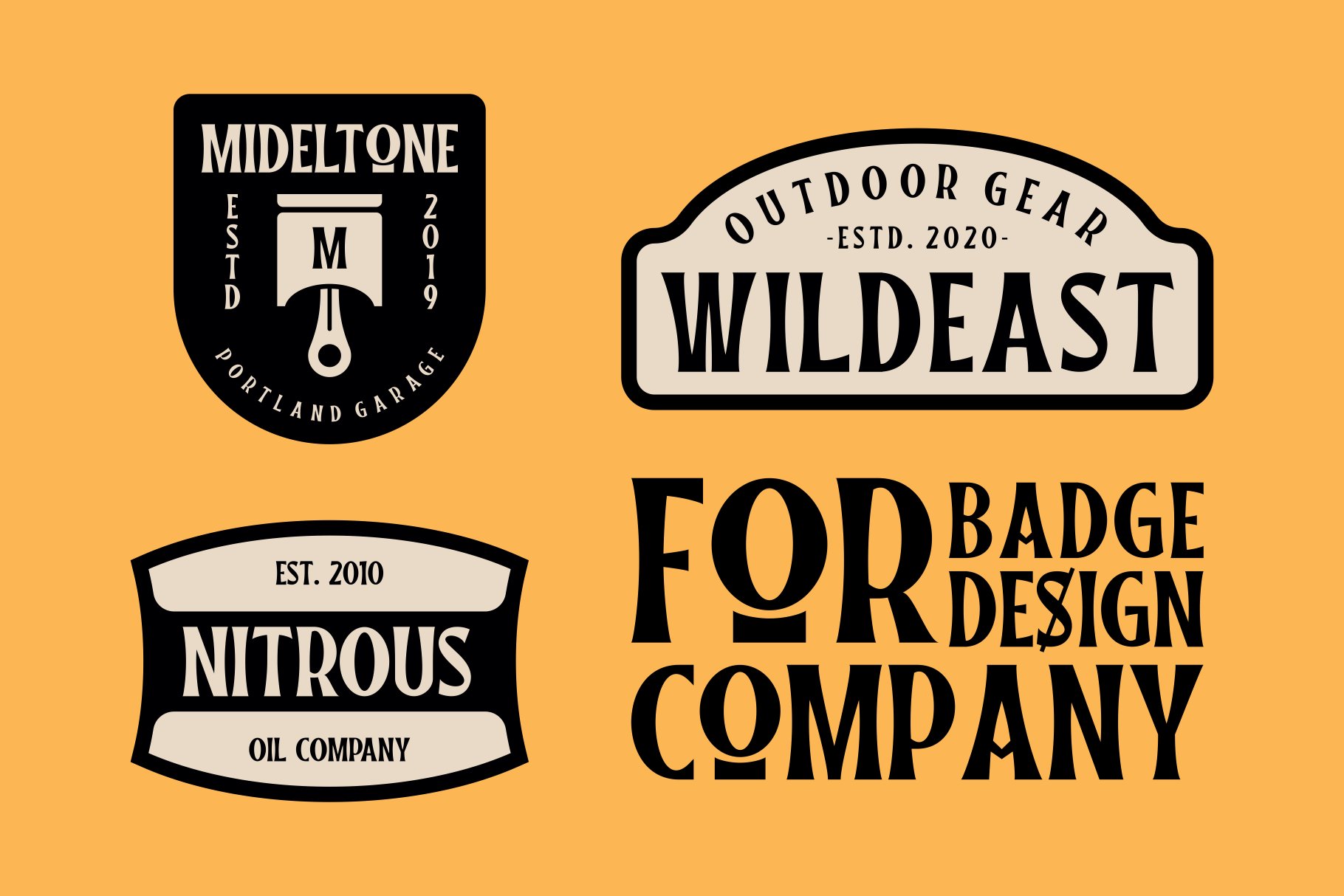 复古标题徽标logo设计衬线英文字体素材liberton–24designstudios