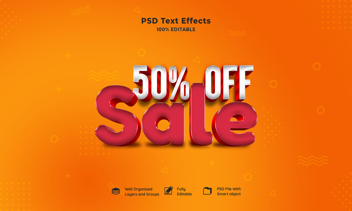 28款3D立体品牌包装海报标题Logo设计PS文本样式素材 28 Photoshop Text Styles Effects Collection插图11
