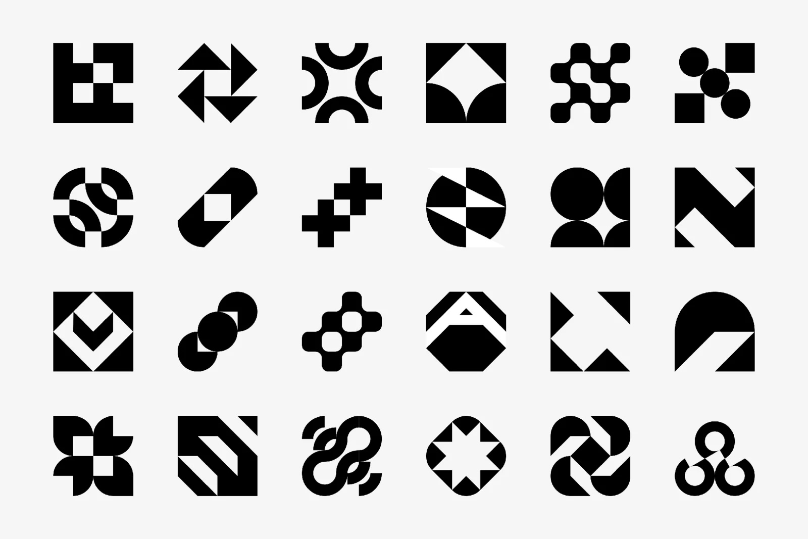 3000款抽象创意酸性logo标识几何图形icon图标ai矢量设计素材 timofey
