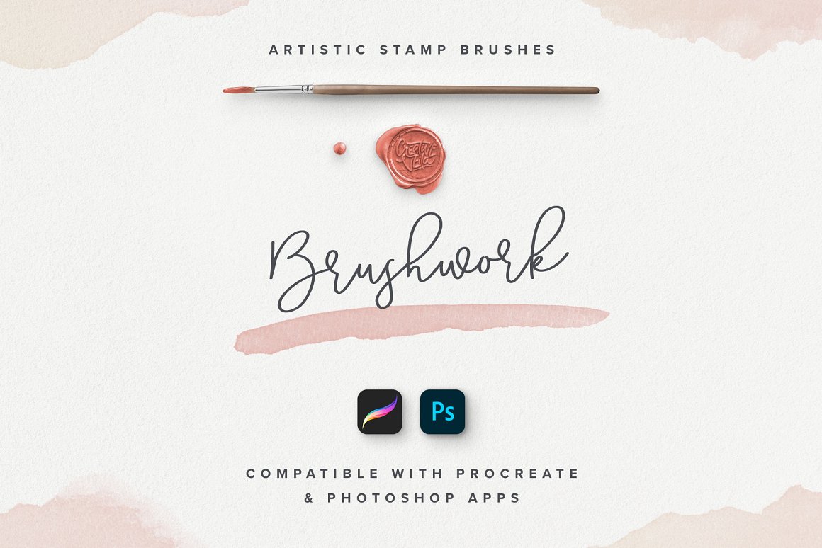 600多款花卉水彩艺术绘画Procreate笔刷纹理套装 Procreate Brushes & Templates Bundle插图3
