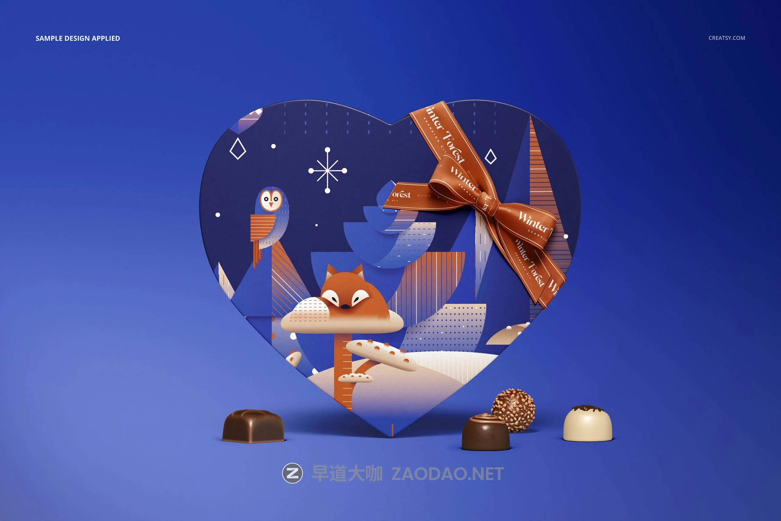 时尚心形巧克力包装盒设计展示PS贴图样机素材 Heart Shaped Chocolate Box Mockup插图6 时尚心形巧克力包装盒设计展示PS贴图样机素材 Heart Shaped Chocolate Box Mockup插图6