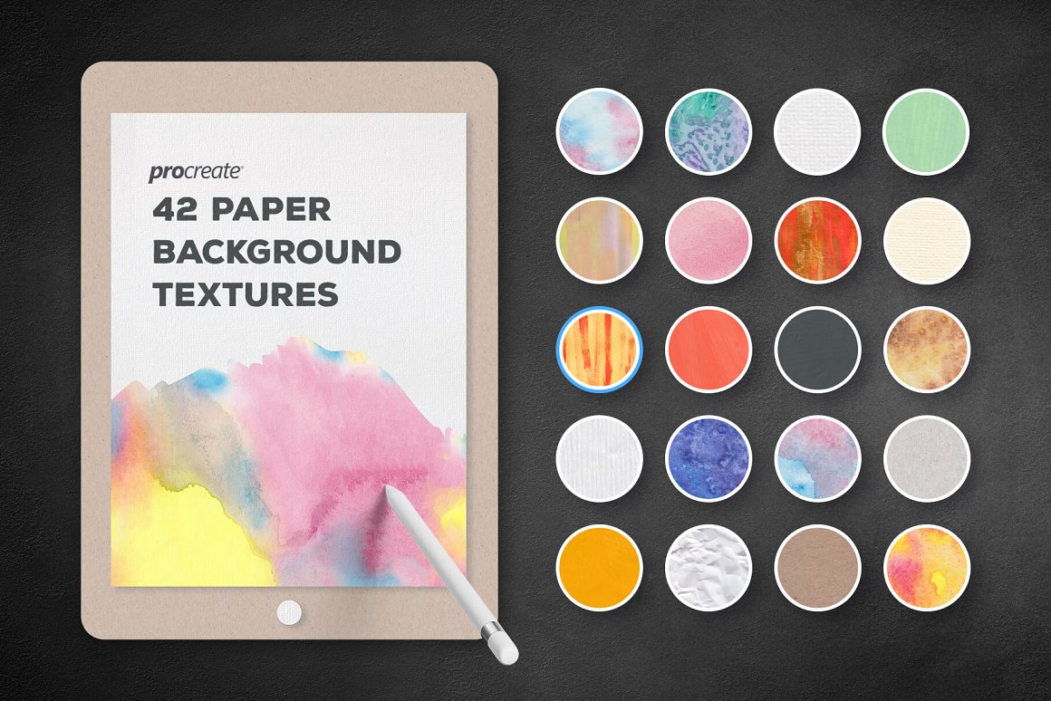 600多款花卉水彩艺术绘画Procreate笔刷纹理套装 Procreate Brushes & Templates Bundle插图4