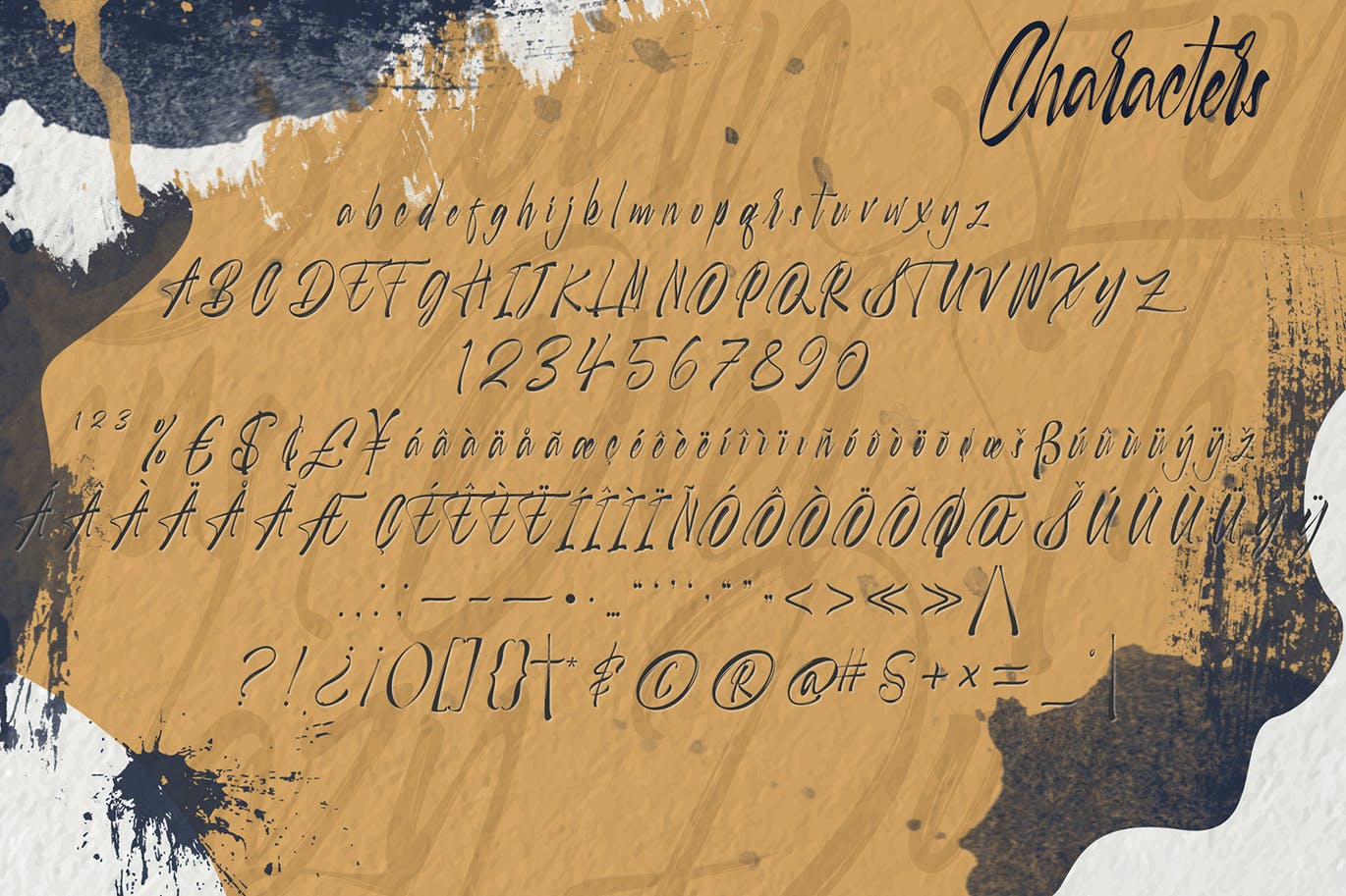 毛笔笔触品牌海报徽标Logo手写英文字体素材 Selfakia Brush Font插图6