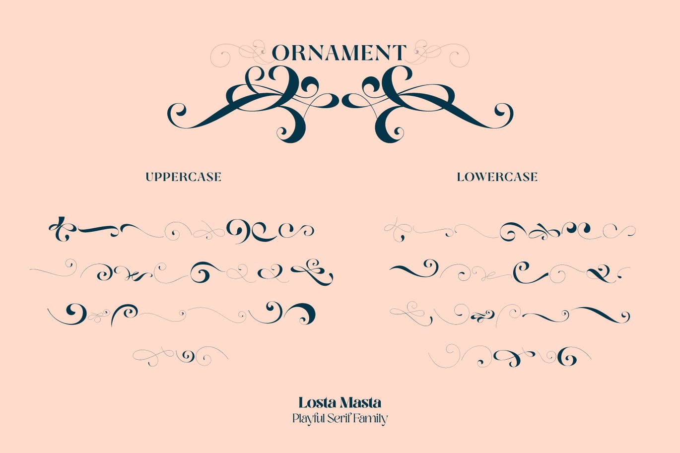 复古有趣海报标题徽标Logo衬线英文字体设计素材 Losta Masta Font – Groovy Retro Serif Family插图7