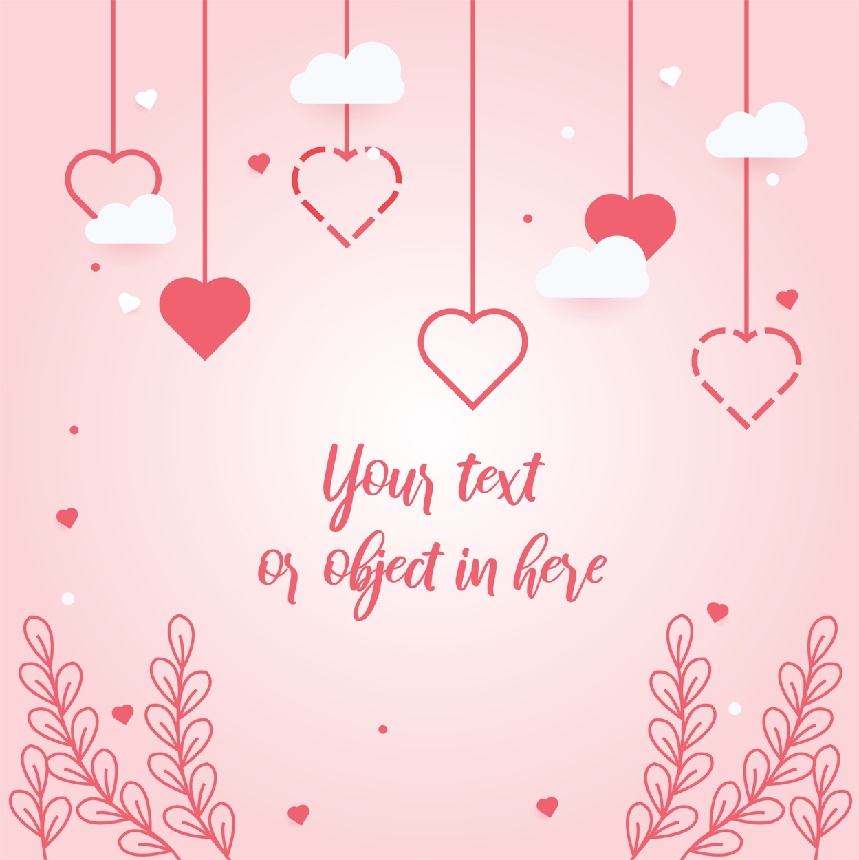 22款情人节七夕节购物促销海报传单设计AI矢量素材 Valentines day Poster Vector Material插图2