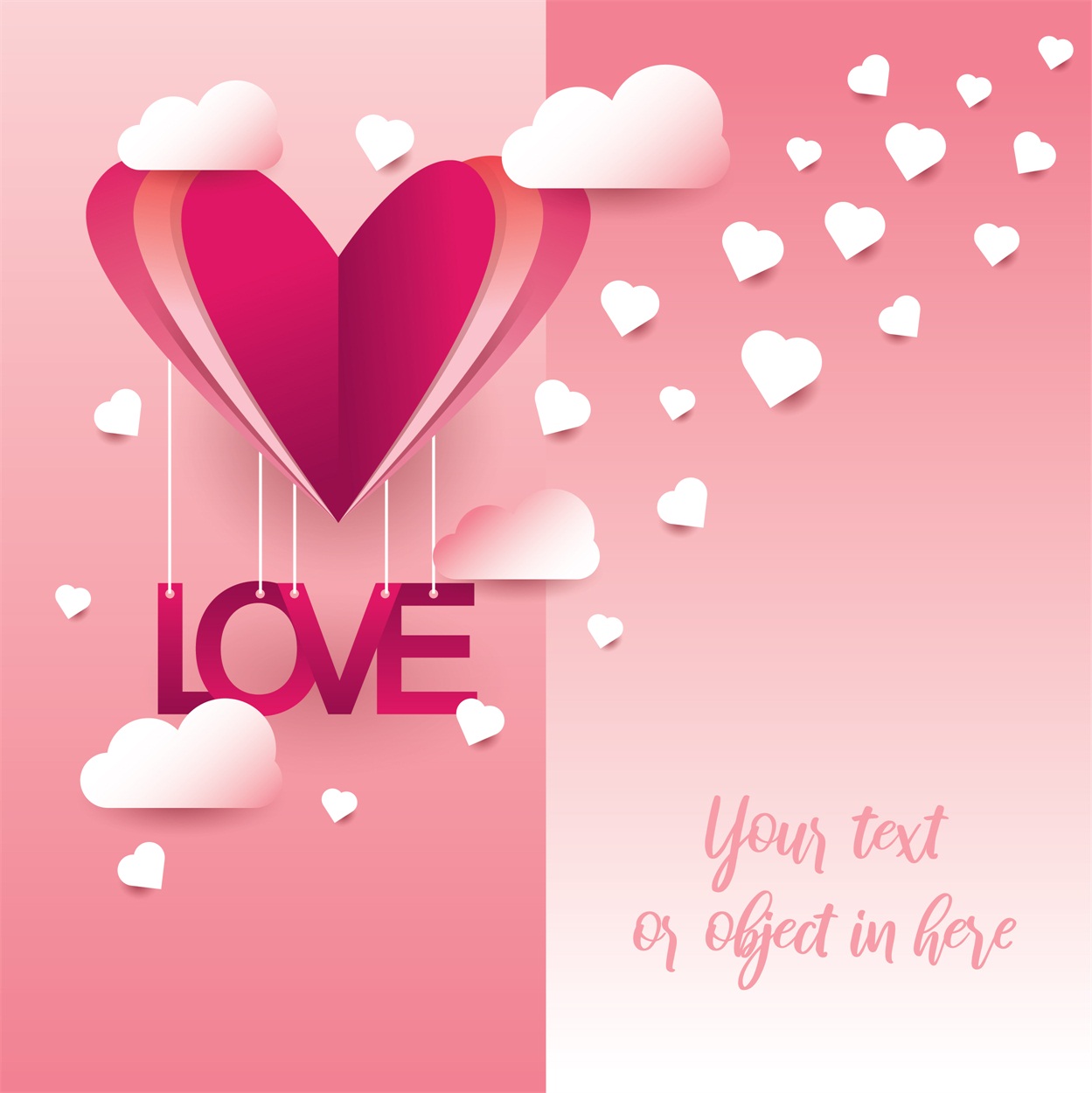 22款情人节七夕节购物促销海报传单设计AI矢量素材 Valentines day Poster Vector Material插图5