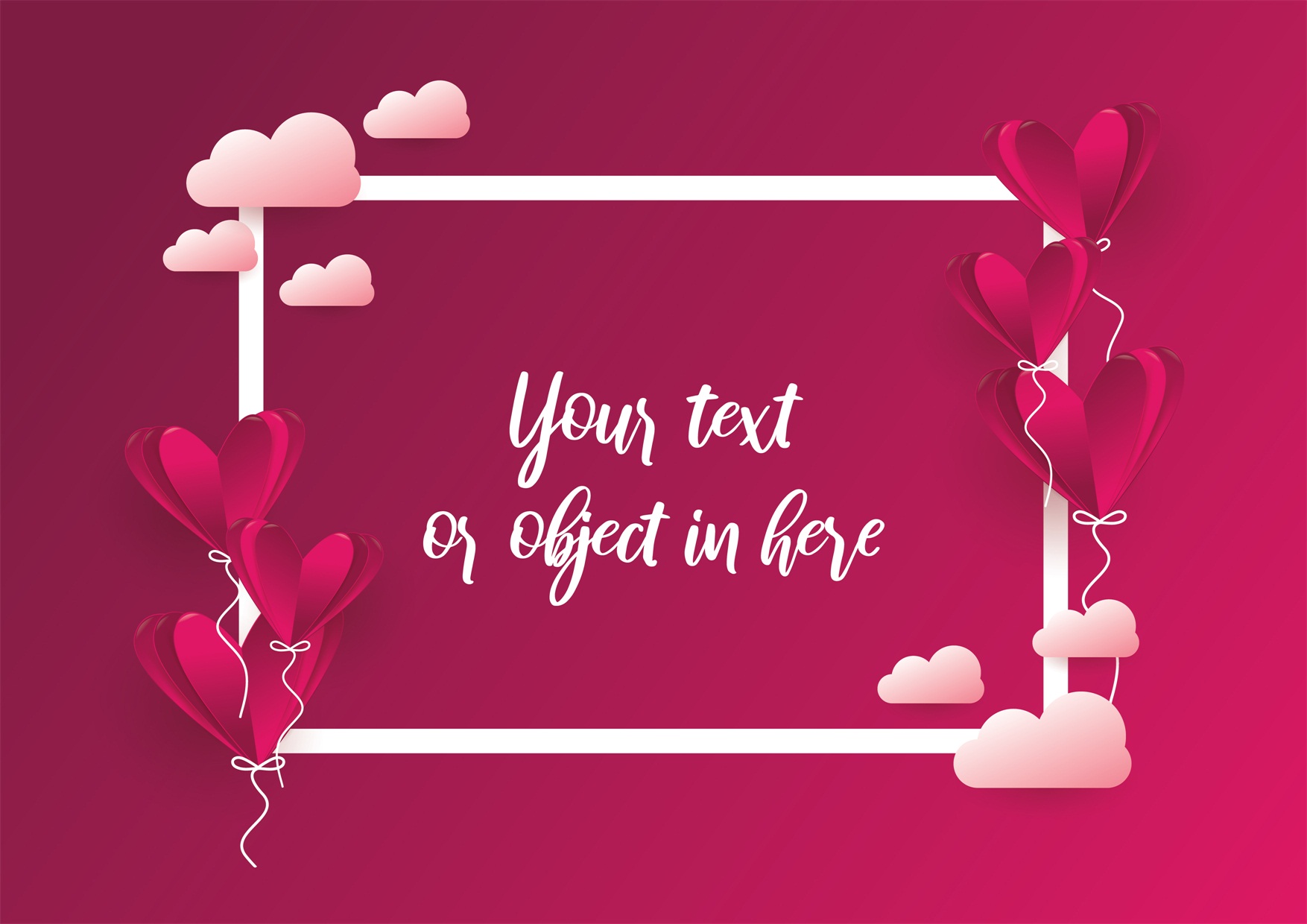 22款情人节七夕节购物促销海报传单设计AI矢量素材 Valentines day Poster Vector Material插图19