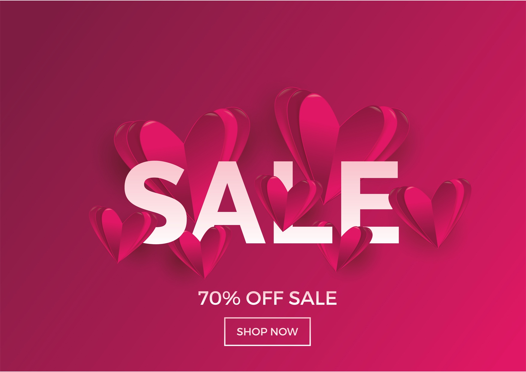 22款情人节七夕节购物促销海报传单设计AI矢量素材 Valentines day Poster Vector Material插图