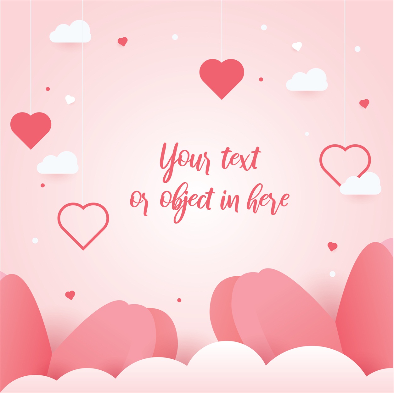 22款情人节七夕节购物促销海报传单设计AI矢量素材 Valentines day Poster Vector Material插图1