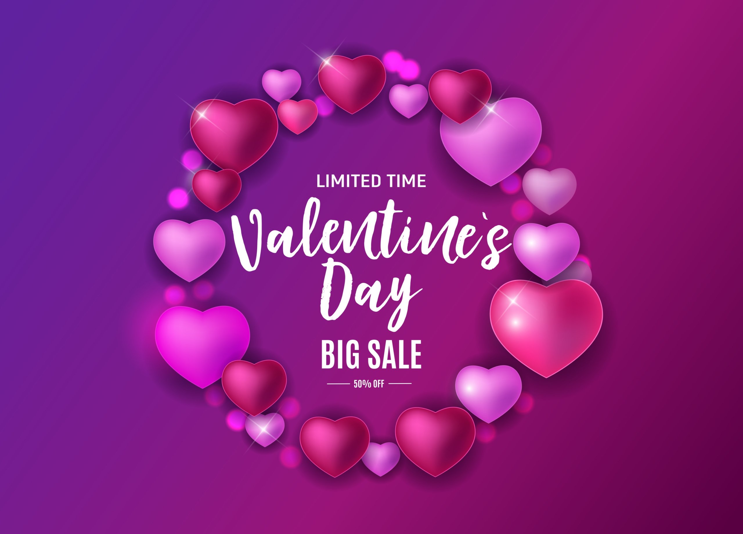 16款情人节七夕节爱心心形公益慈善传单海报设计ai矢量素材valentines