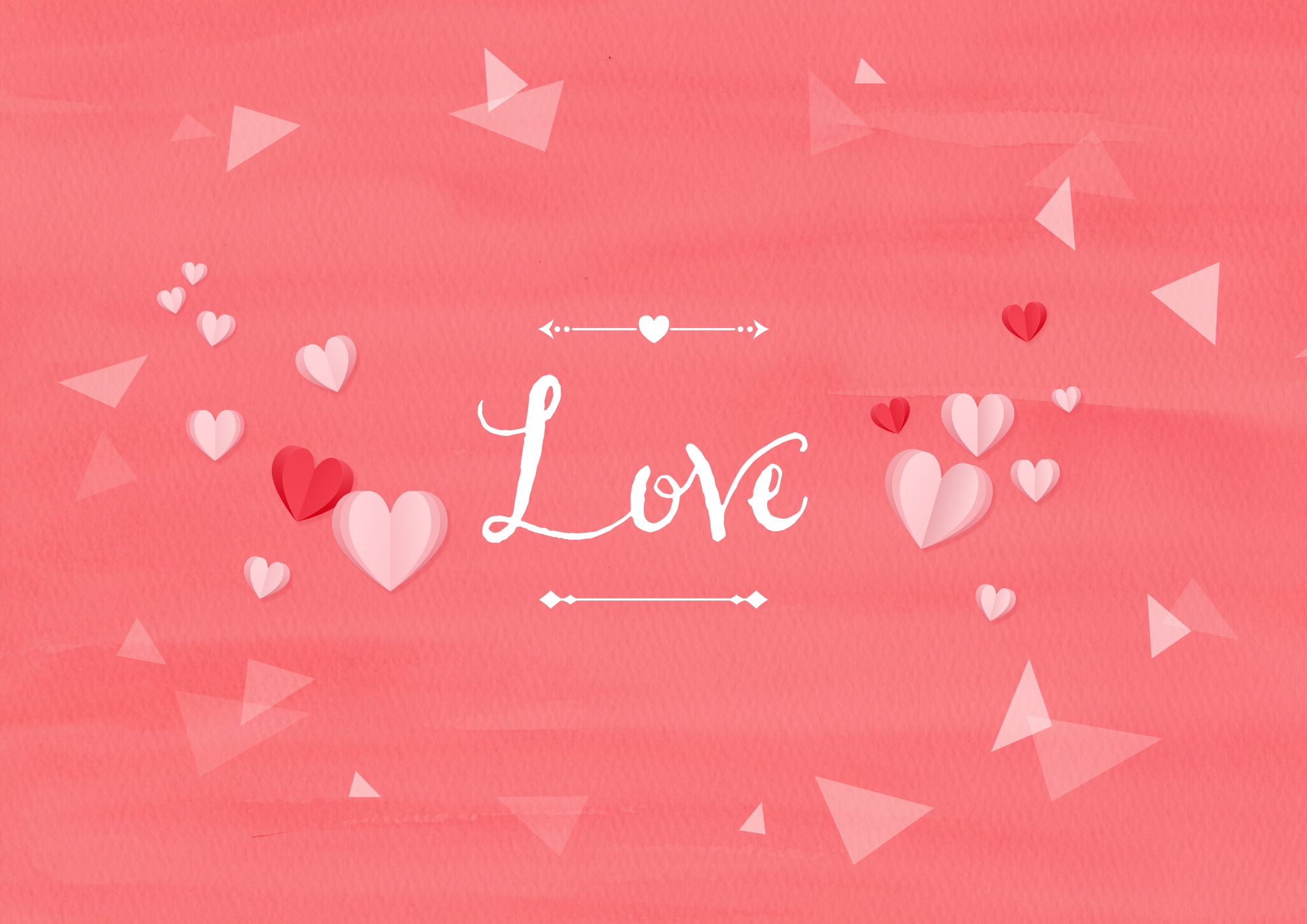 20款情人节七夕节爱心心形海报贺卡设计psd素材 valentines day