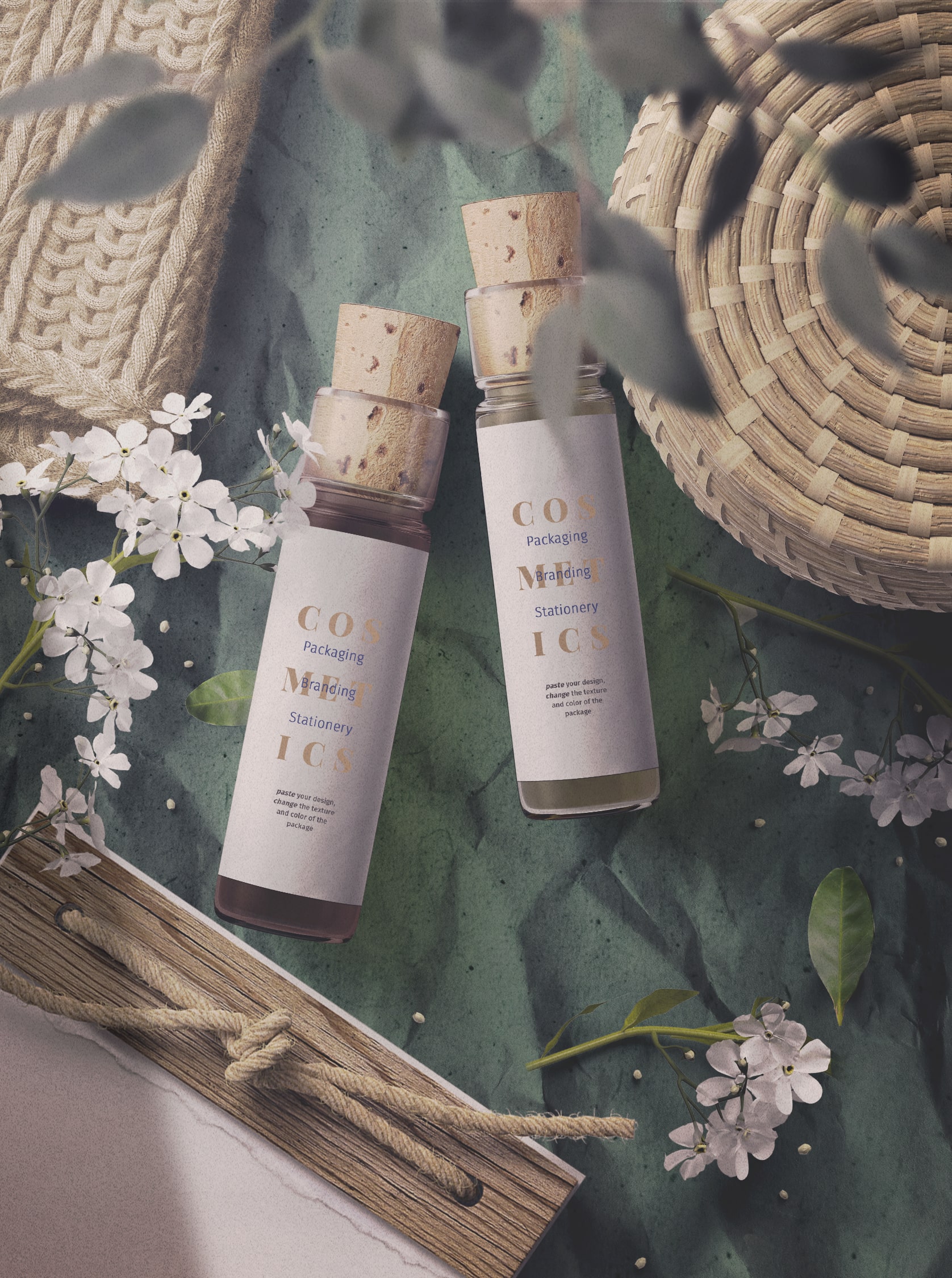 超大化妆品品牌VI包装办公用品场景PS样机模板设计素材套装 Cosmetics Floral Stationery – 3in1插图12 超大化妆品品牌VI包装办公用品场景PS样机模板设计素材套装 Cosmetics Floral Stationery – 3in1插图12