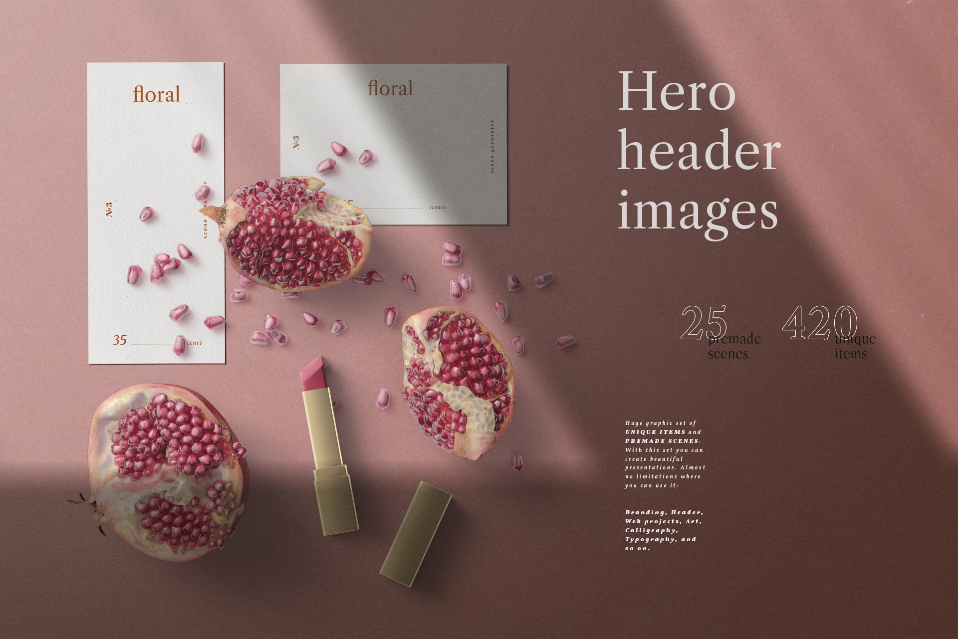 超大化妆品品牌VI包装办公用品场景PS样机模板设计素材套装 Cosmetics Floral Stationery – 3in1插图17 超大化妆品品牌VI包装办公用品场景PS样机模板设计素材套装 Cosmetics Floral Stationery – 3in1插图17