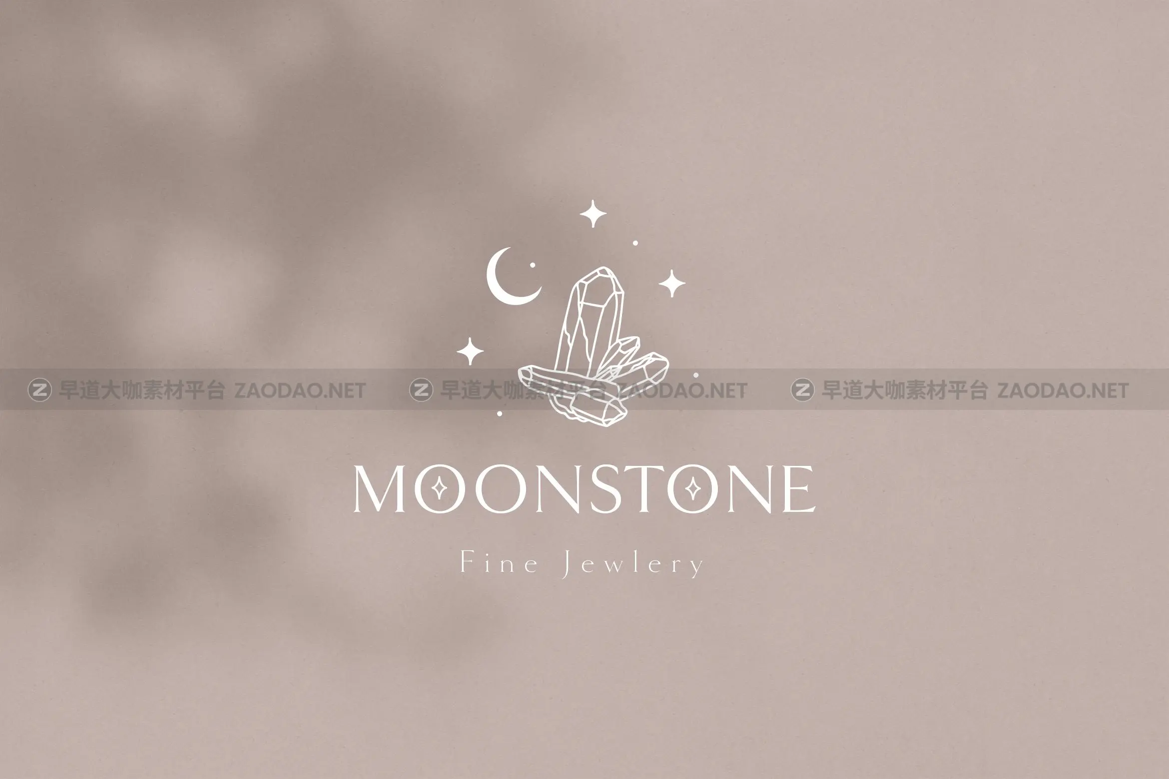 时尚优雅奢华珠宝瑜伽摄影花店徽标Logo设计AI矢量素材 Moon Stone Premade Brand Logo Design插图7