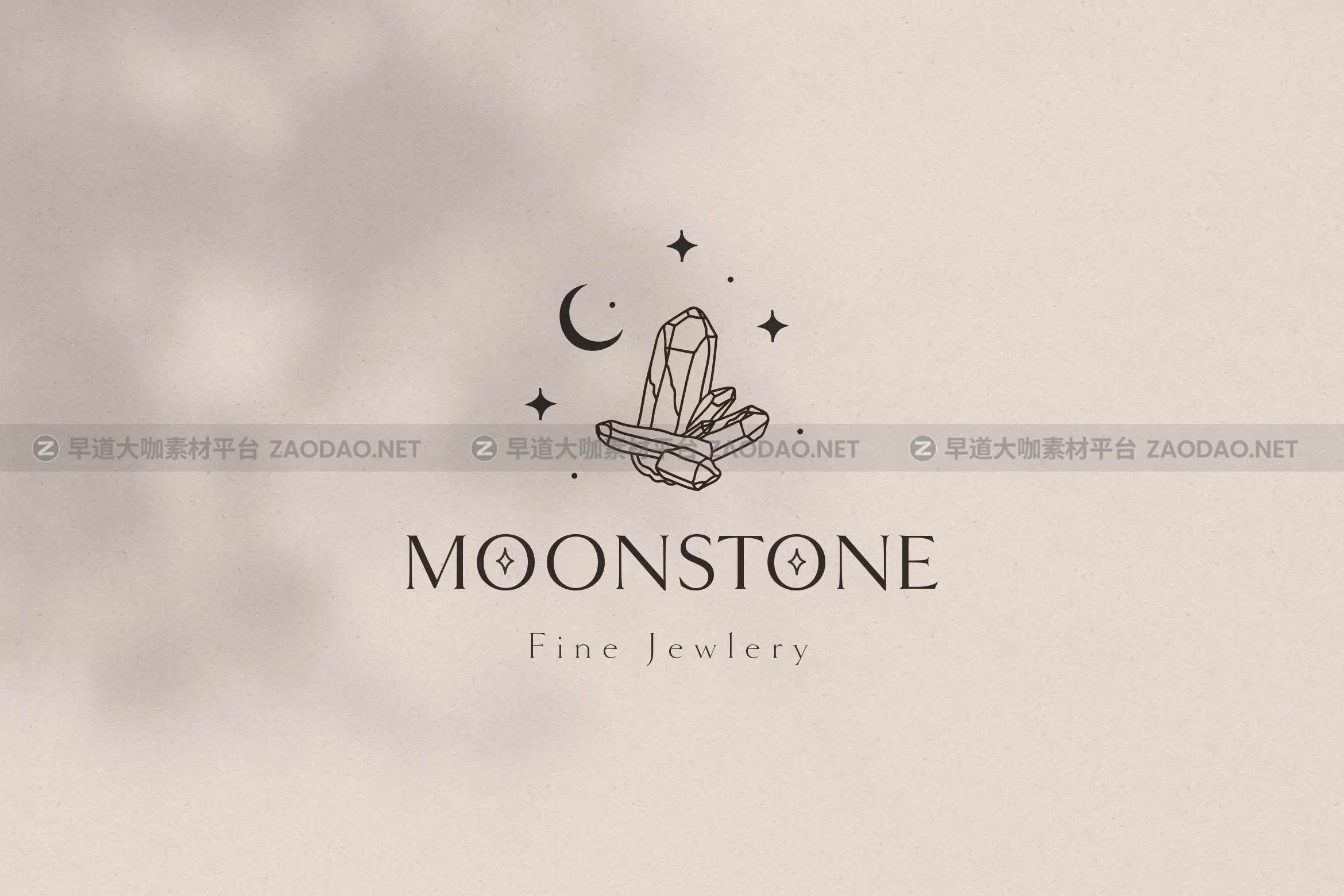 时尚优雅奢华珠宝瑜伽摄影花店徽标Logo设计AI矢量素材 Moon Stone Premade Brand Logo Design插图8