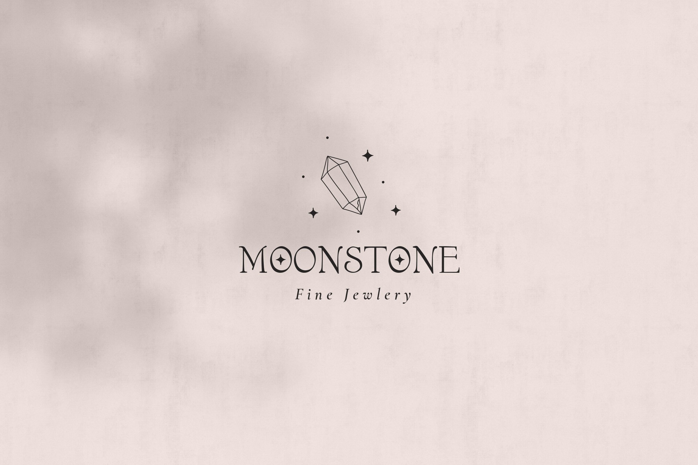 时尚优雅奢华珠宝瑜伽摄影花店徽标Logo设计AI矢量素材 Moon Stone Premade Brand Logo Design插图1