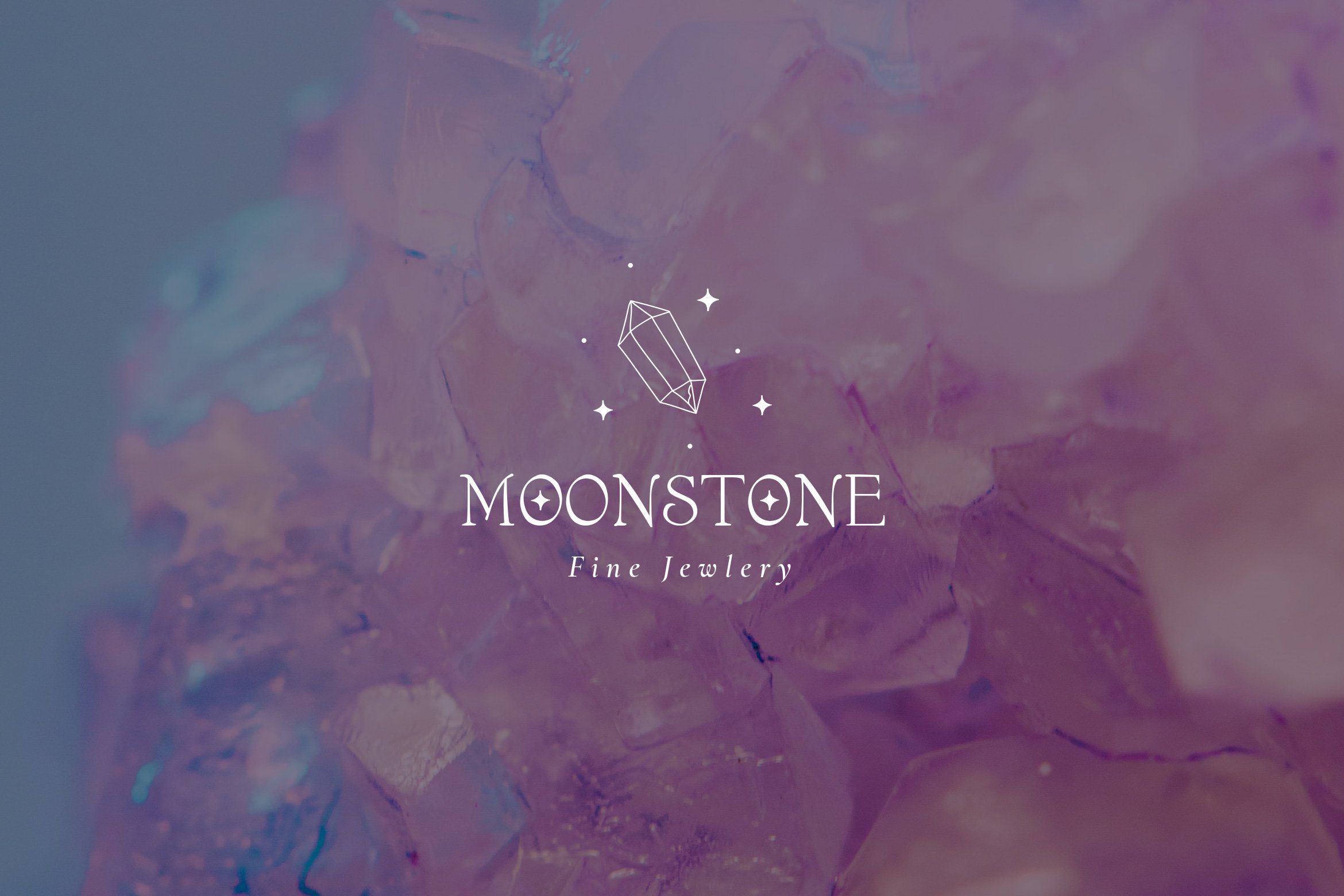 时尚优雅奢华珠宝瑜伽摄影花店徽标Logo设计AI矢量素材 Moon Stone Premade Brand Logo Design插图2