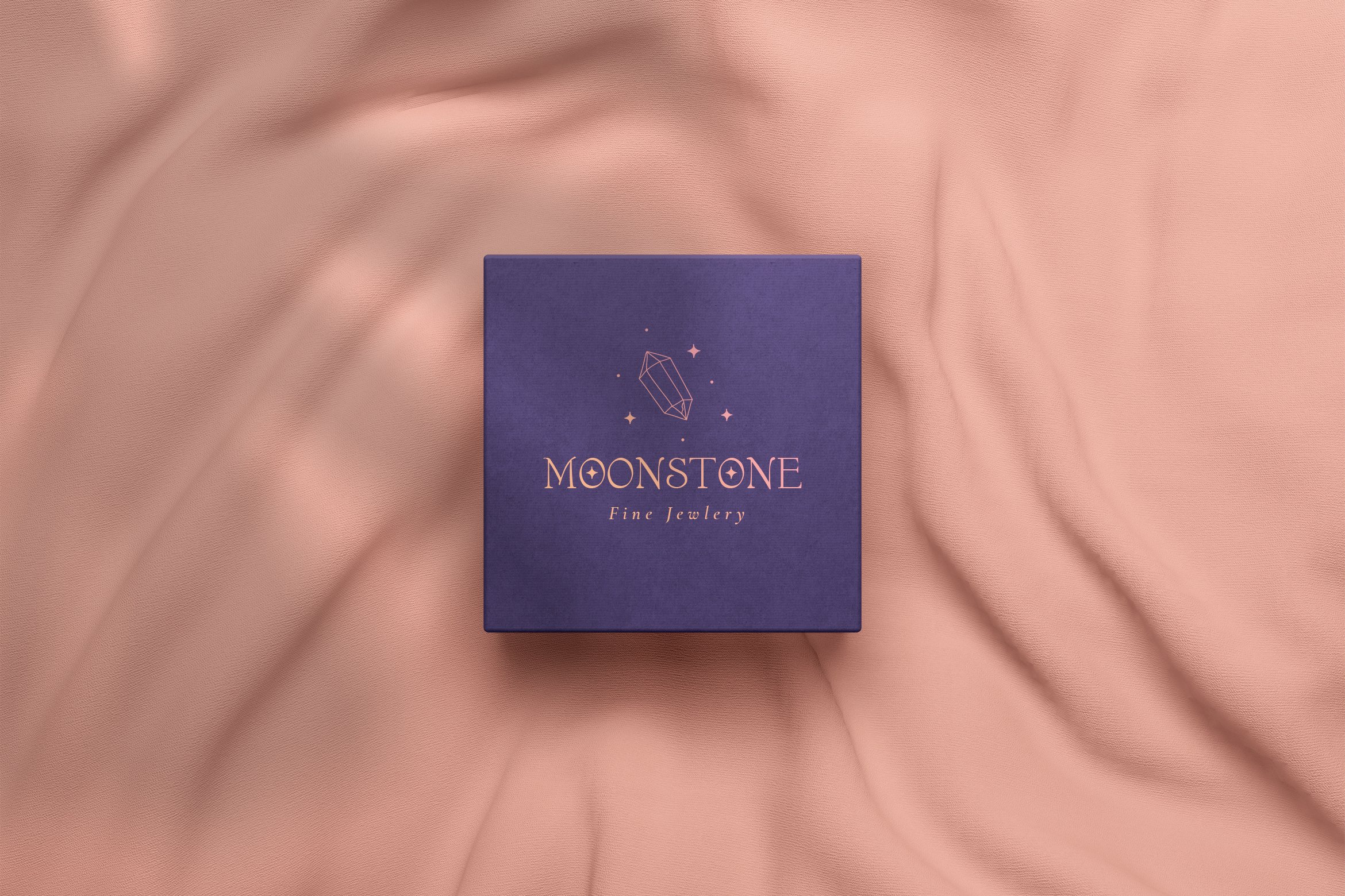 时尚优雅奢华珠宝瑜伽摄影花店徽标Logo设计AI矢量素材 Moon Stone Premade Brand Logo Design插图3