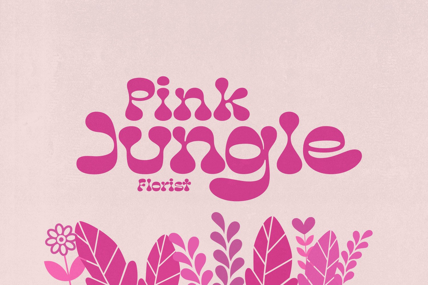 复古卡通幽默趣味品牌海报画册标题英文字体设计素材popstone–groovy