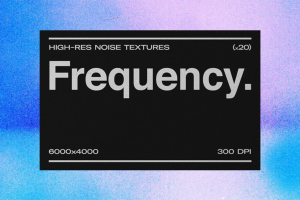 20款潮流粗糙失真噪点颗粒纹理海报设计背景图片素材 Frequency Noise Textures