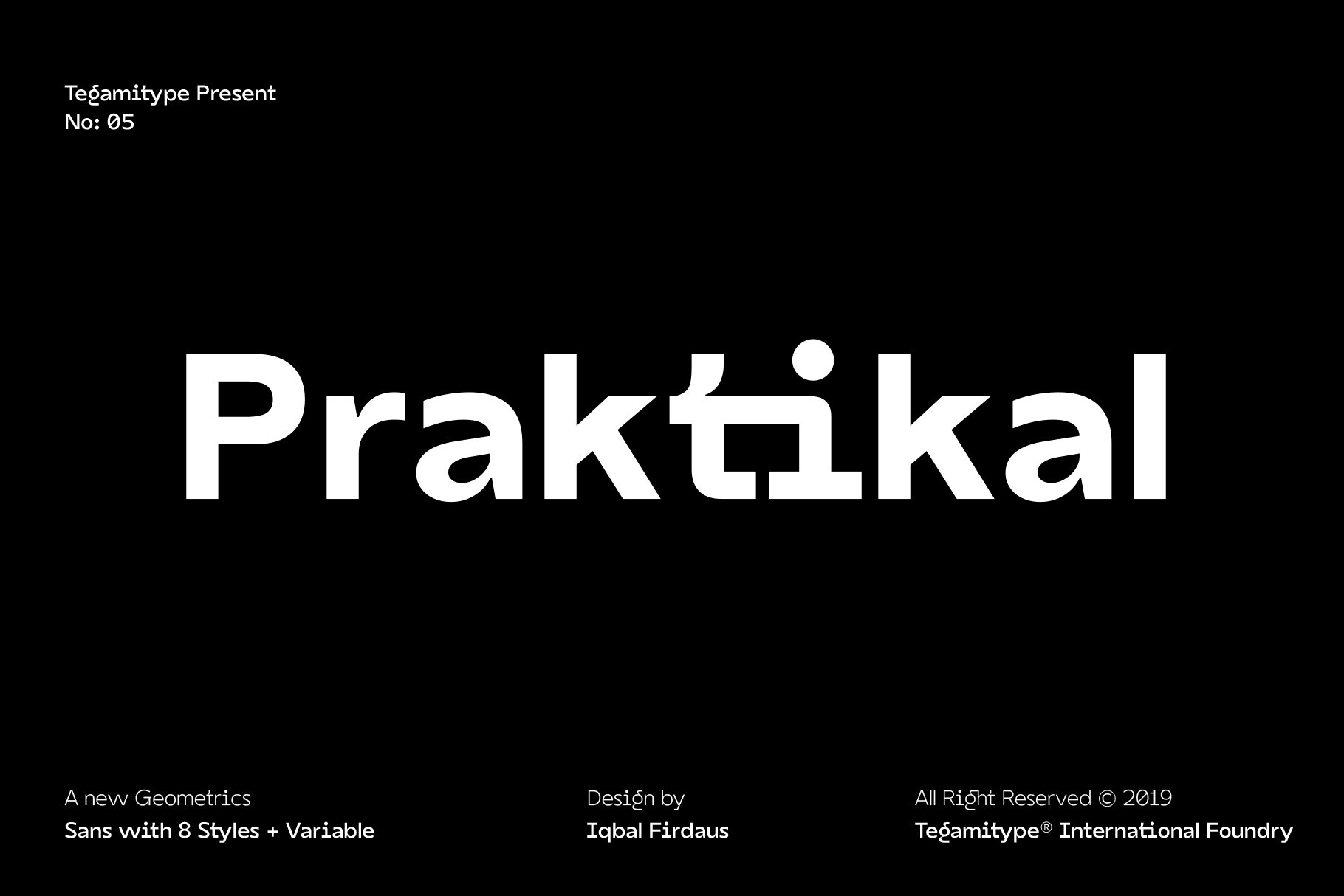 现代简约杂志海报Logo标题无衬线英文字体设计素材 TG Praktikal Variable插图