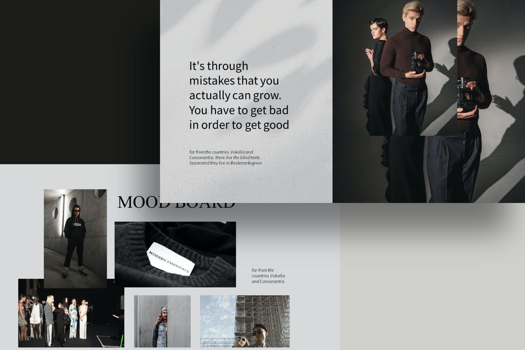 现代简约品牌服装提案简报设计模版 NARI Minimal Bundle Presentation Template插图9
