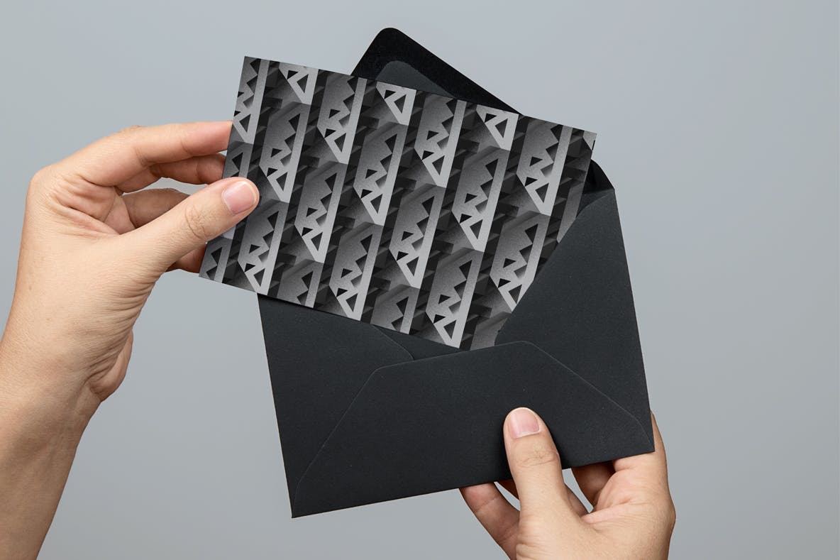 现代暗黑噪点颗粒渐变几何图形无缝隙背景图设计素材 Cubic Dark Patterns插图8