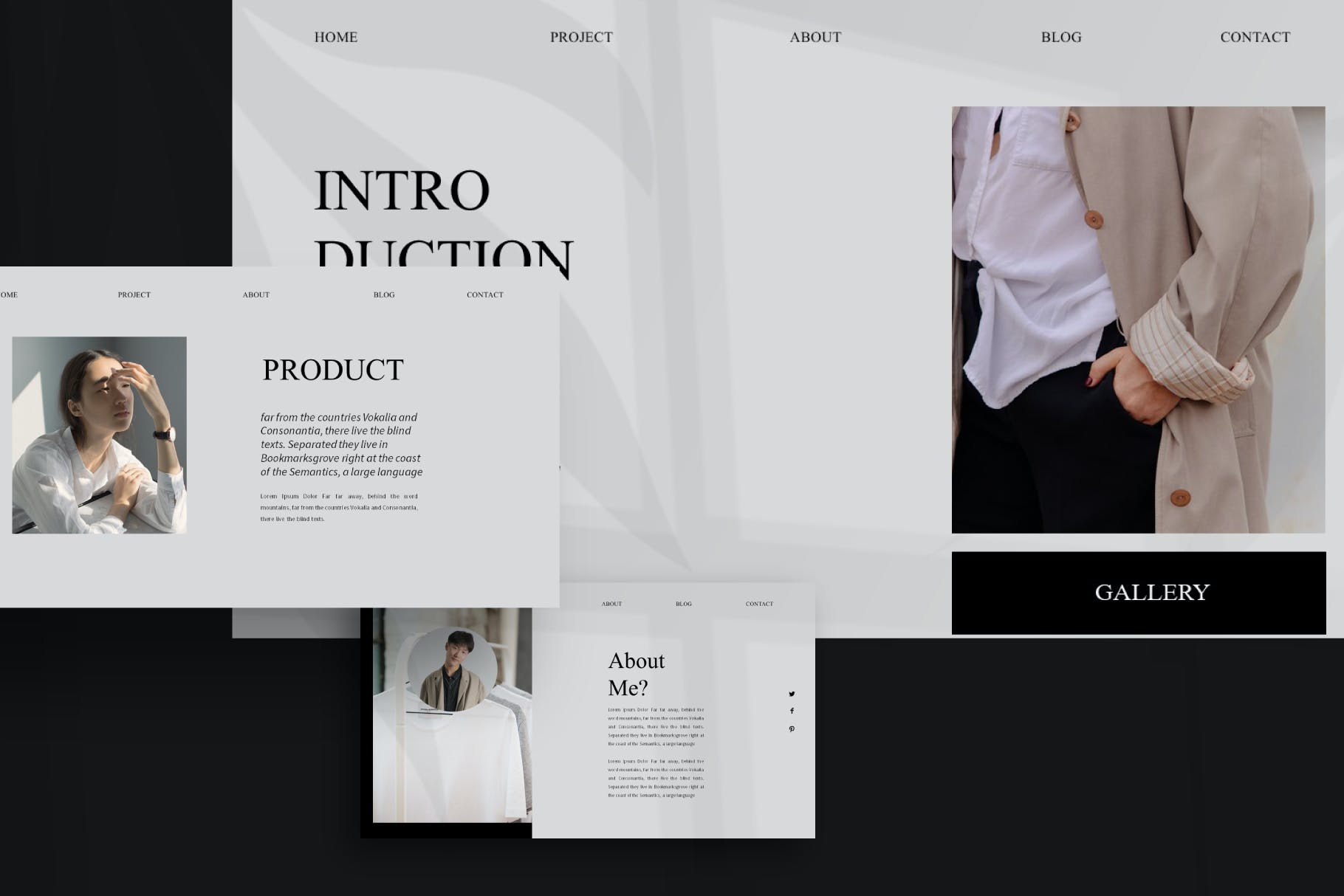 现代简约品牌服装提案简报设计模版 NARI Minimal Bundle Presentation Template插图10