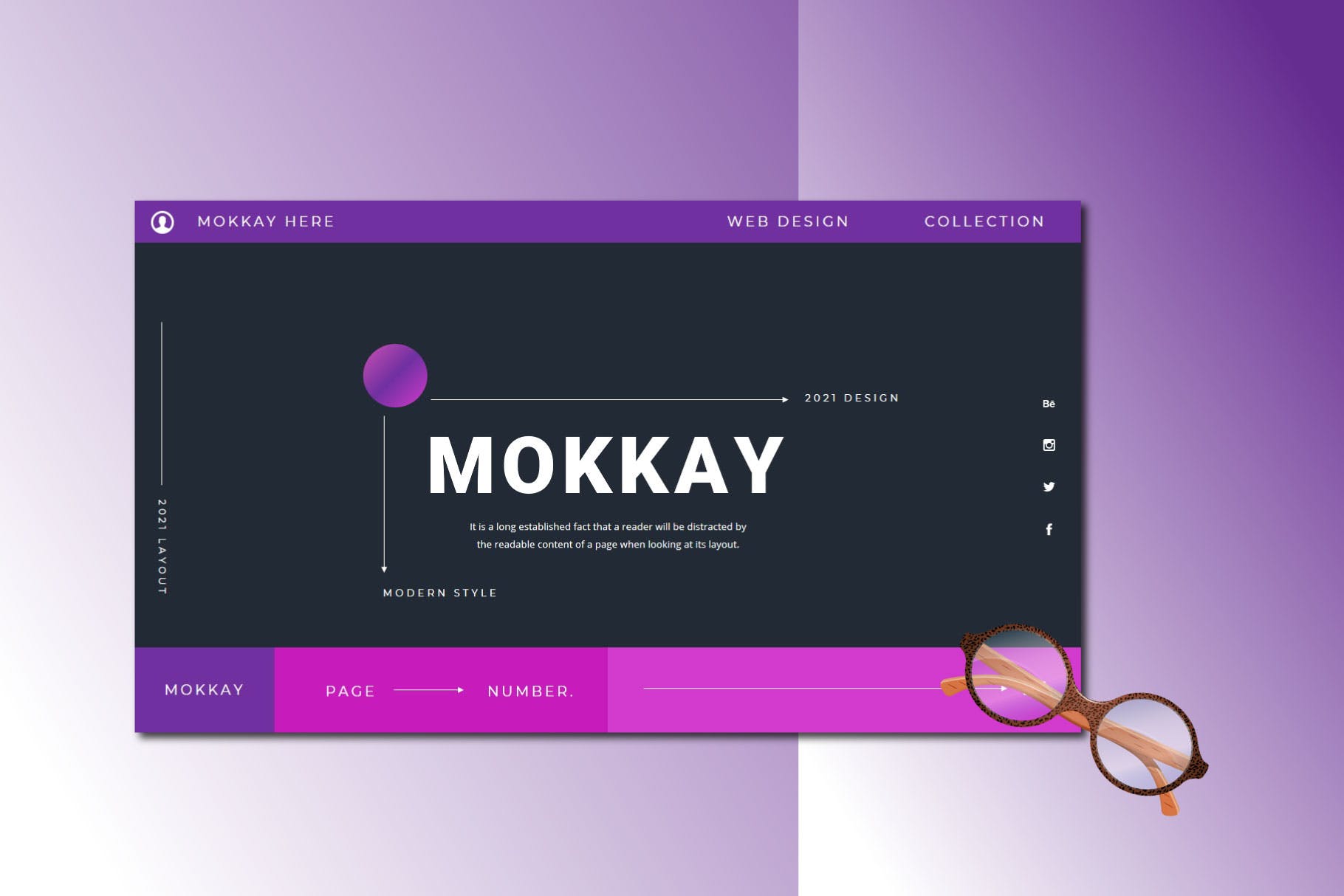 潮流服装摄影作品集图文排版 Keynote设计模板 MOKKAY Keynote Template插图1