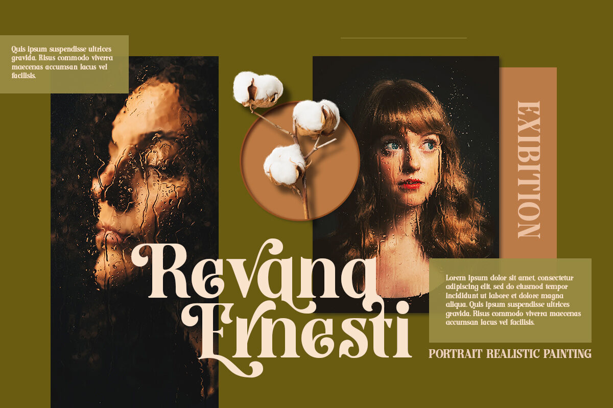 现代时尚海报标题徽标logo设计衬线英文字体素材 ground castle –