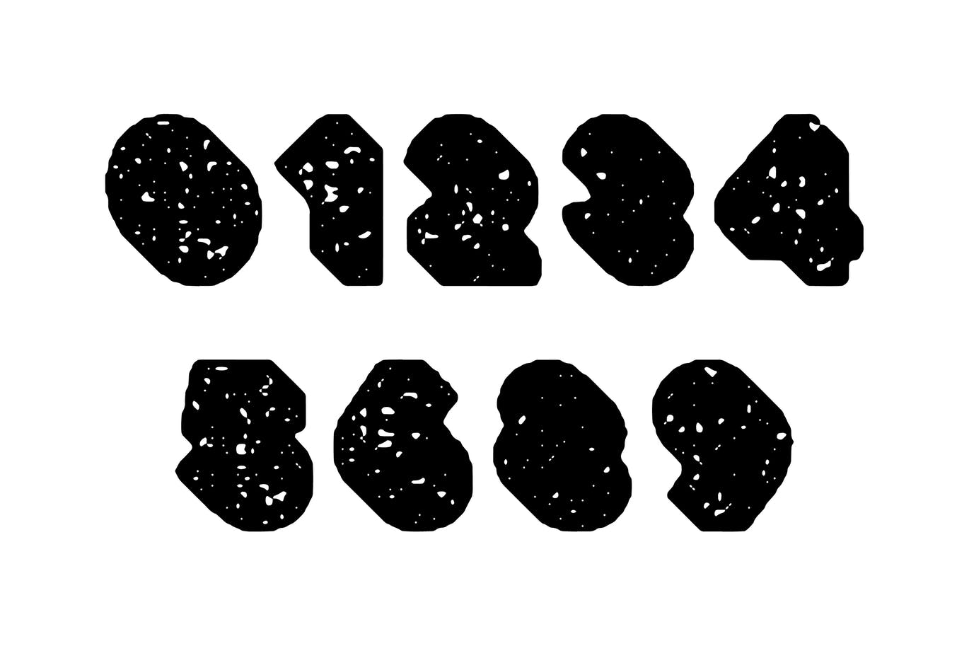 粗壮标题Logo设计无衬线英文字体下载 Deep Block – Distressed Display Font插图5