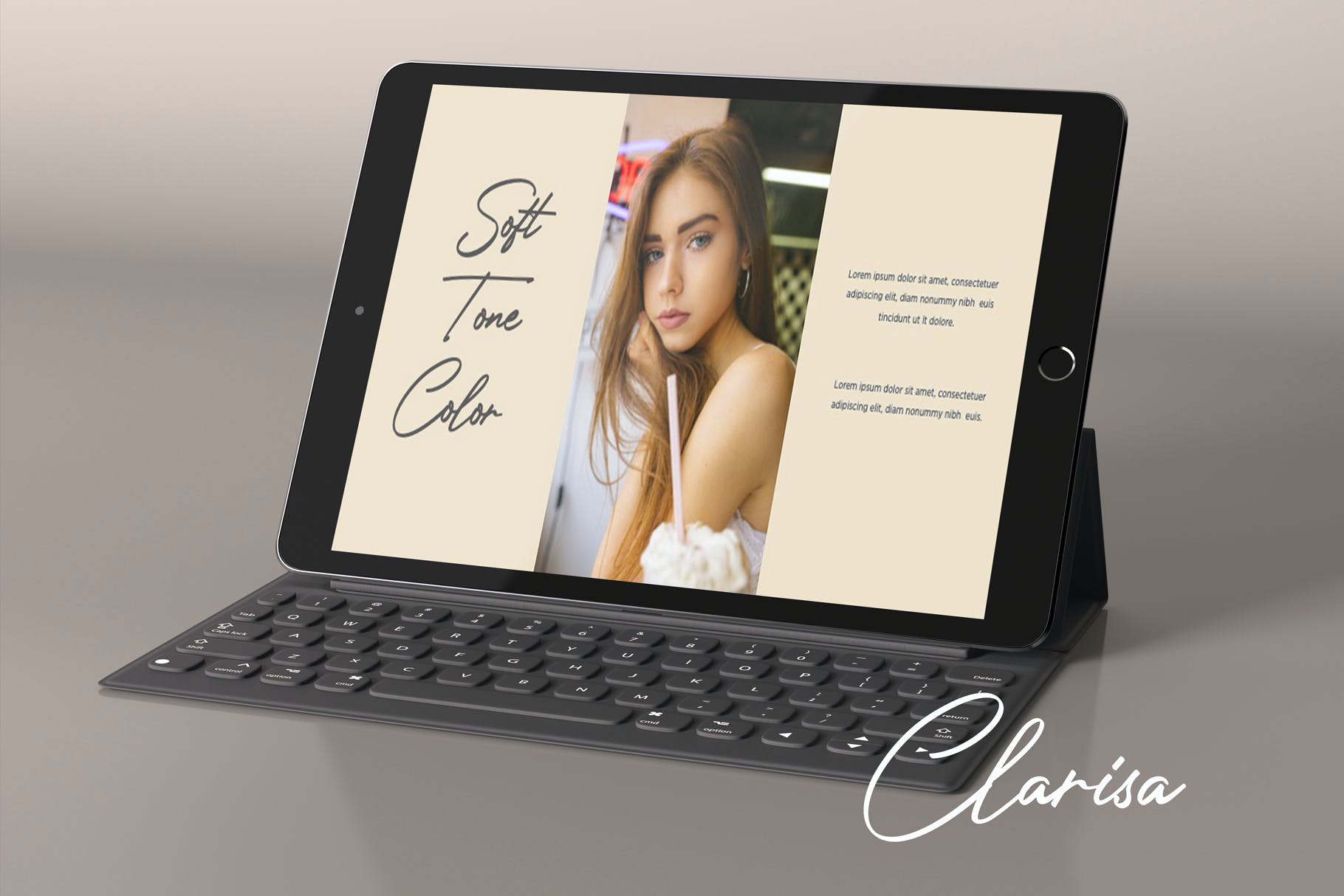 时尚优雅摄影作品集演示幻灯片设计模板 Clarisa Bundle Presentation插图7 时尚优雅摄影作品集演示幻灯片设计模板 Clarisa Bundle Presentation插图7