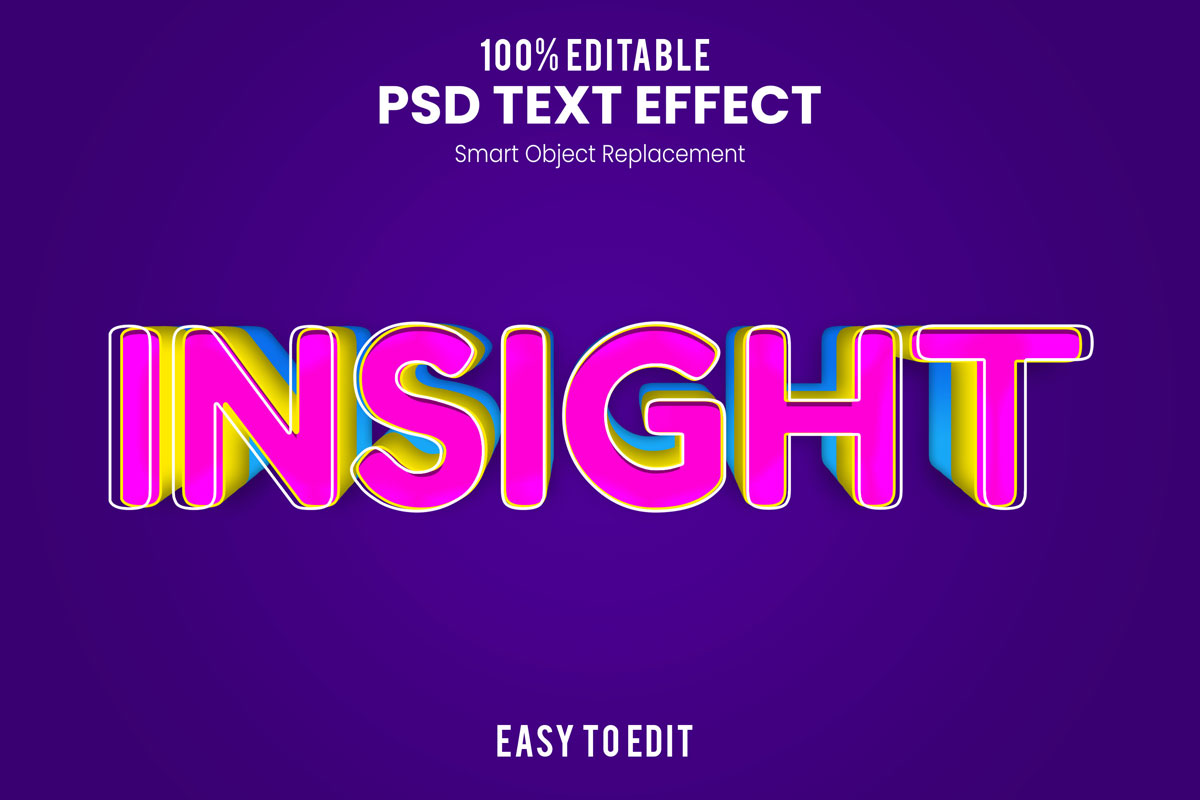 80款炫彩3D立体海报标题Logo特效字体设计PS样机素材 30 Text Effect Bundle插图38