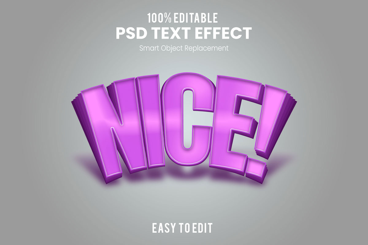80款炫彩3D立体海报标题Logo特效字体设计PS样机素材 30 Text Effect Bundle插图48
