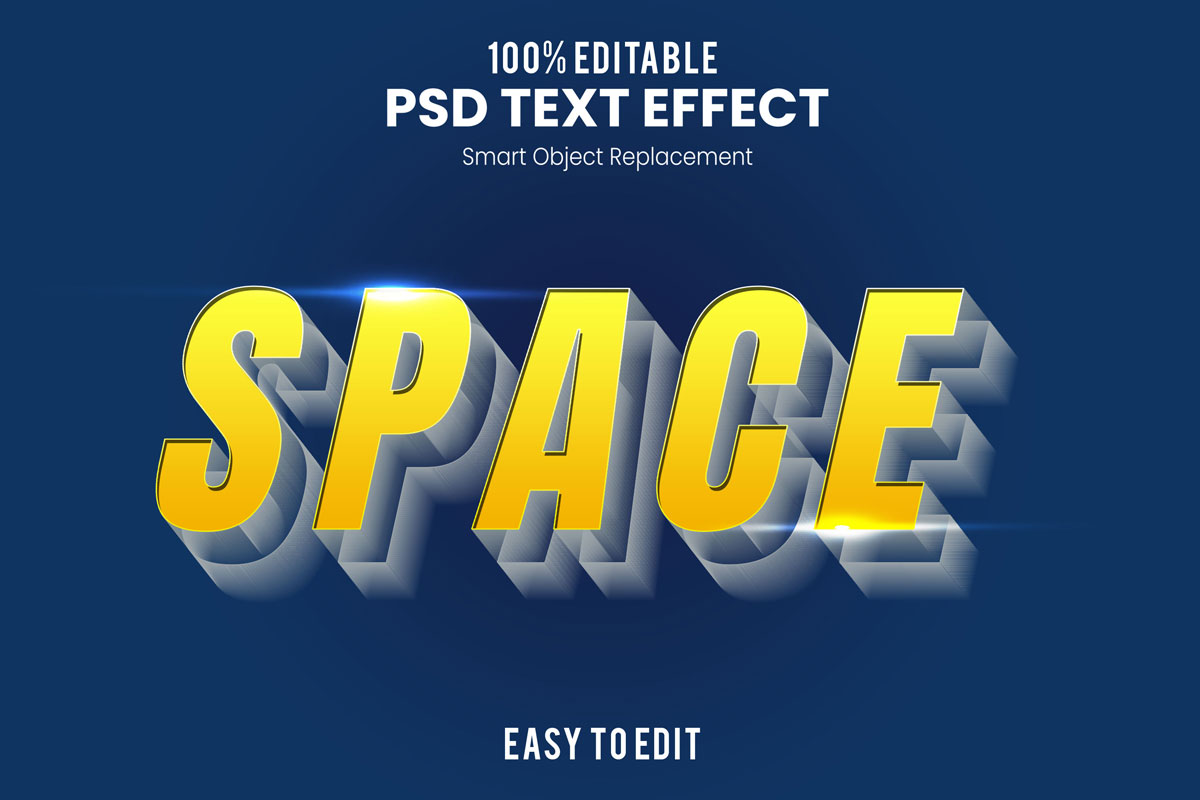 80款炫彩3D立体海报标题Logo特效字体设计PS样机素材 30 Text Effect Bundle插图70